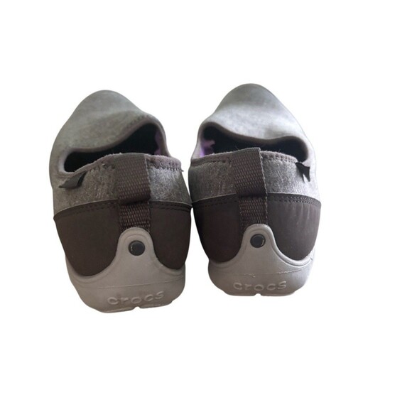 Crocs Size 8 Duet Busy Day Satya  Ballet Shoes Gray - Picture 4 of 5
